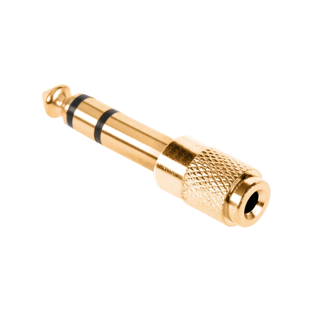 Verlaging 6,3 mm stekker - 3,5 mm stekkeraansluiting goud stereo