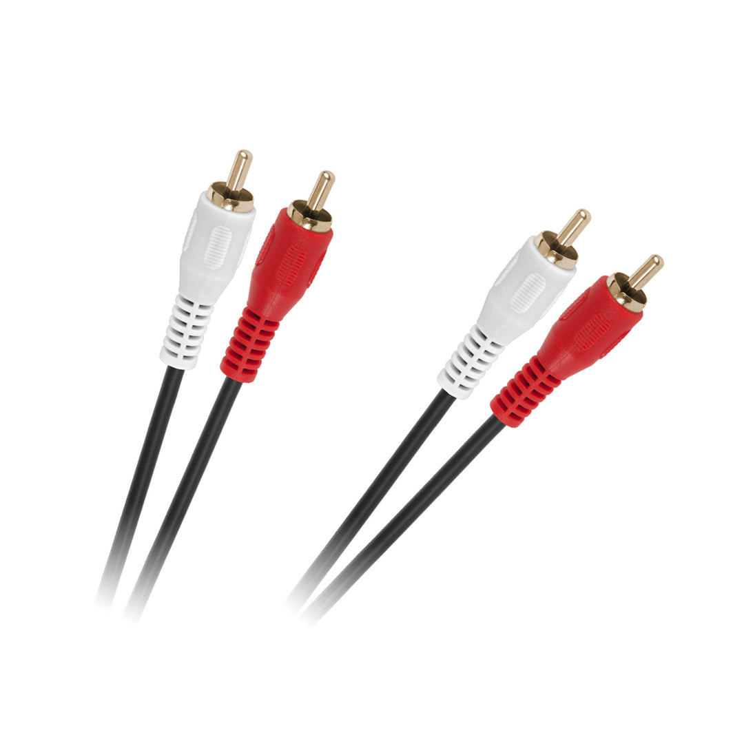 Audiokabel 2x2 cinch RCA 1,5m 4mm KPO2613-1,5