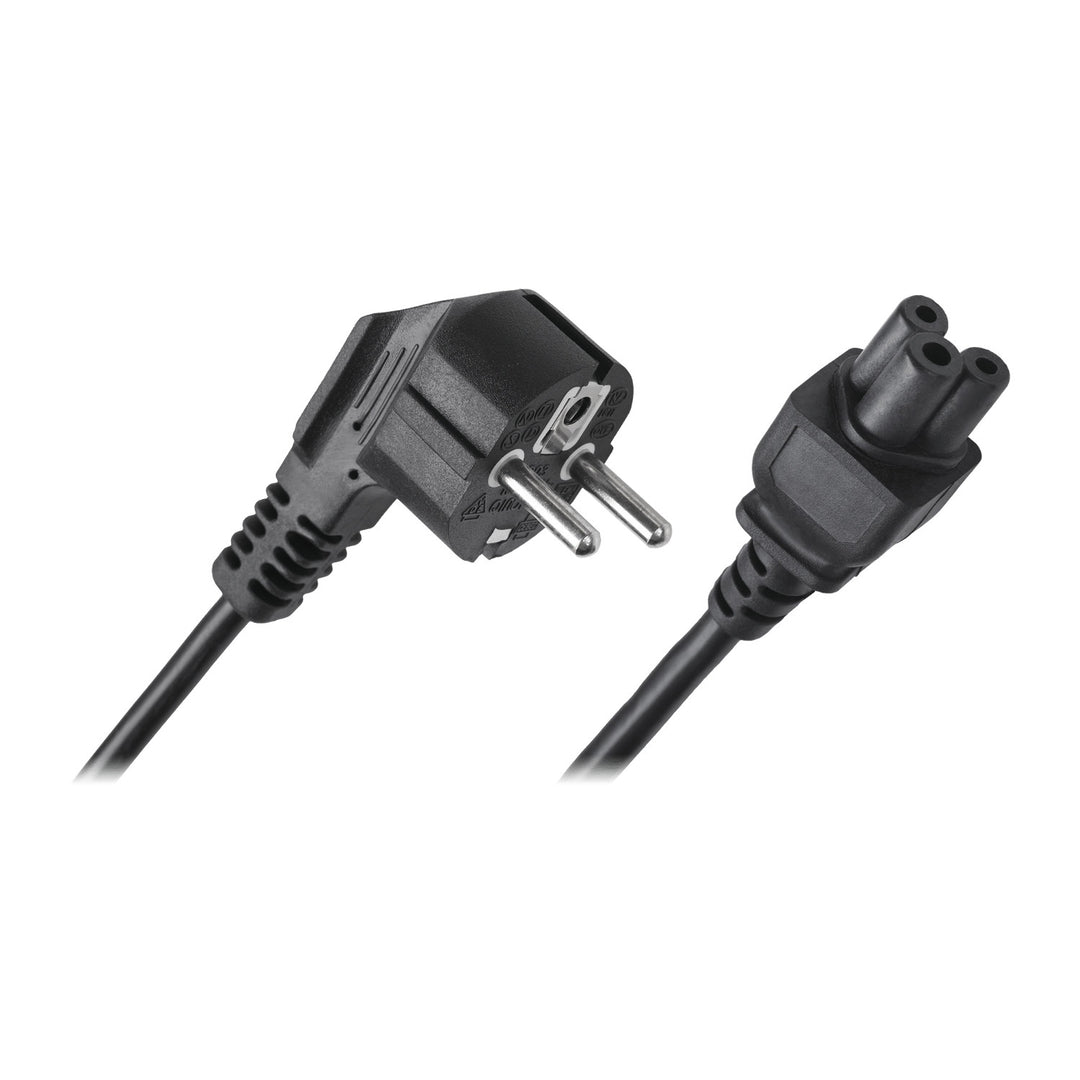 Clover stroomkabel voor laptop 1,5m zwart