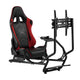 Racing simulator cockpit 3 in 1 speelstoel met kunstlederen bekleding - Stuurwiel standaard TV beugel tot 50" Max. Vesa 400x400