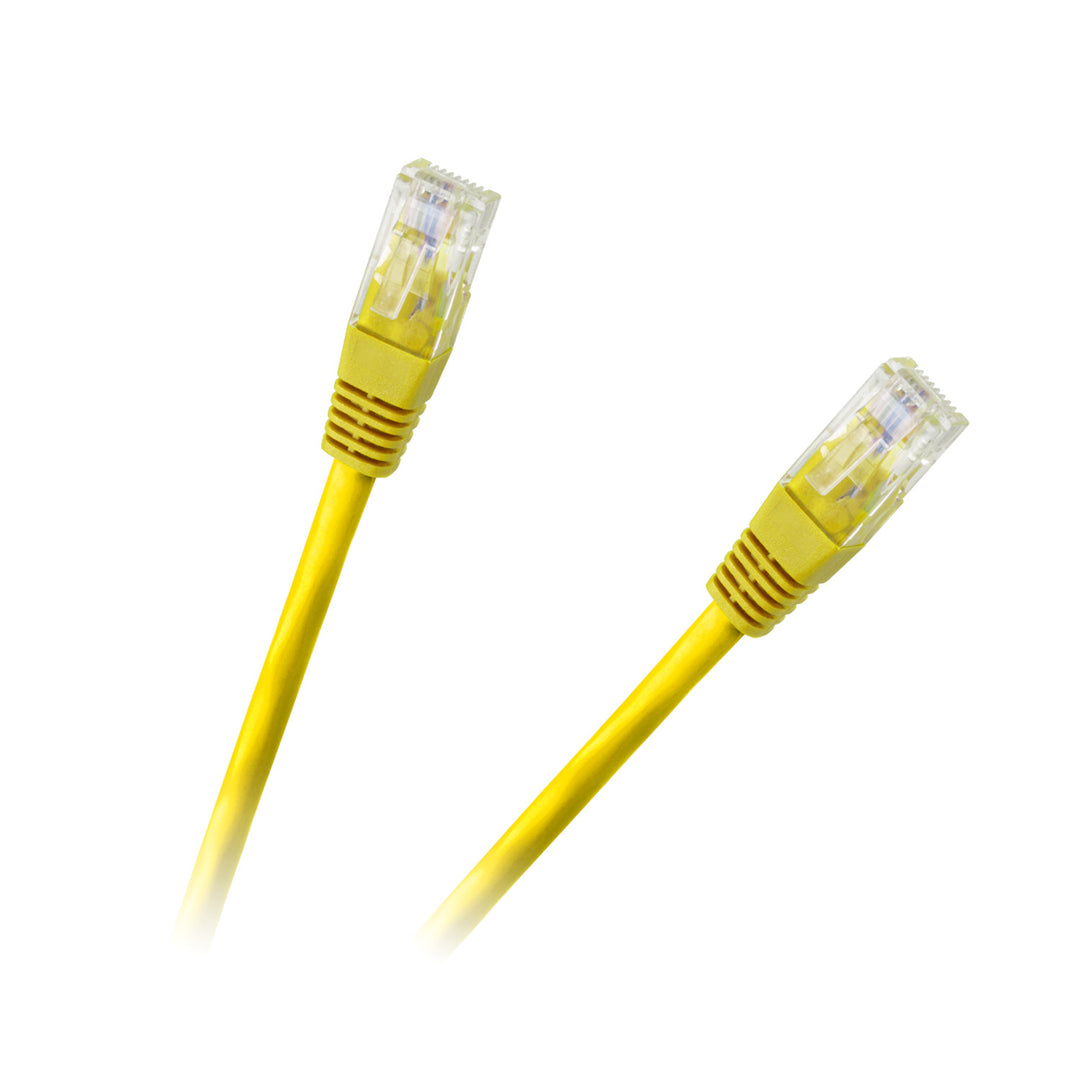 Patchcord UTP-kabel 8c 1,5m CCA geel voor netwerken KPO2779E-1,5