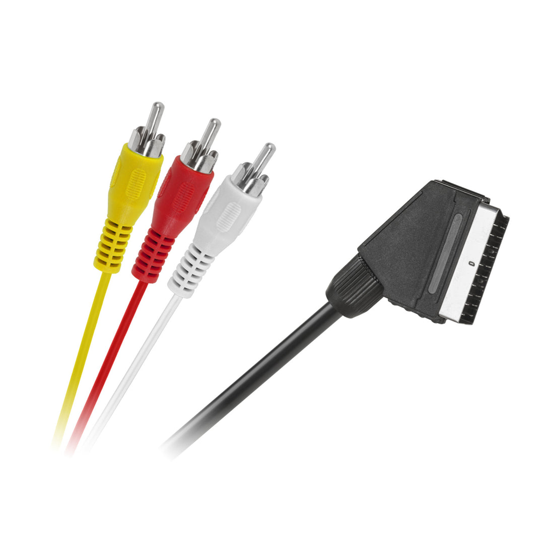 EURO kabel 3 x RCA 1,5m voor audio-video overdracht