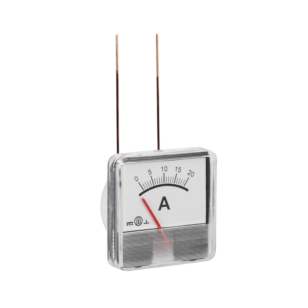 Analoge DC-stroomindicator 0-20A vierkant MIE2134