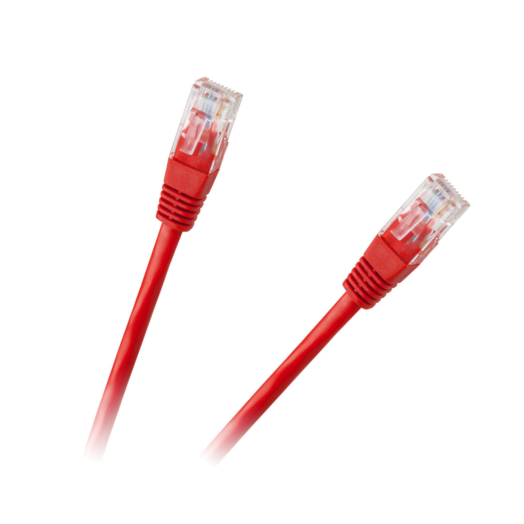Patchcord UTP-kabel 8c 0,5m CCA rood voor netwerk KPO2779B-0,5