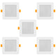 5x Maclean LED plafondpaneel, SLIM inbouw, 9W, Neutraal Wit 4000K, 120*120*26mm, 900lm, MCE373 S
