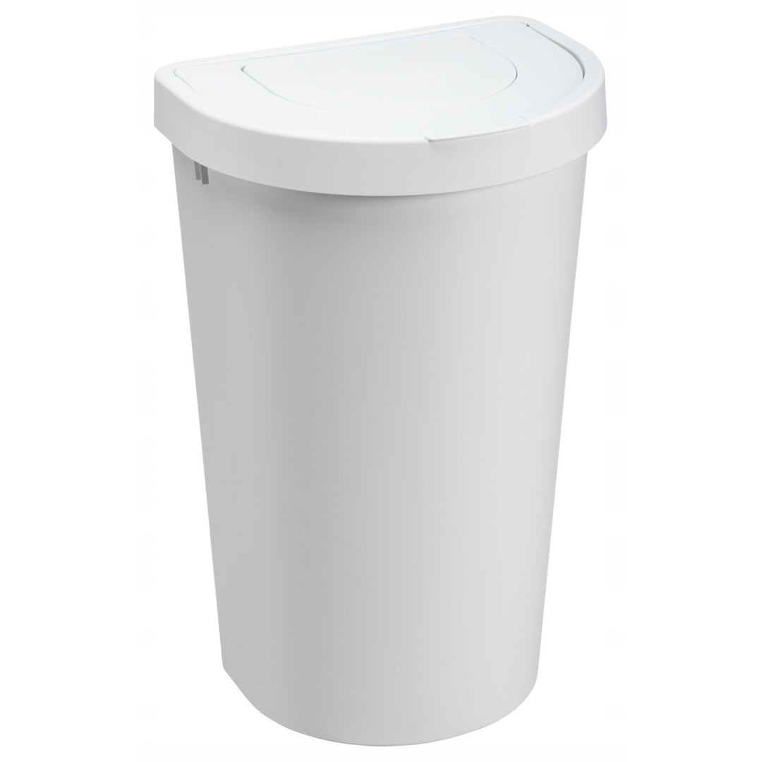 Plast Team afvalemmer, klapdeksel, wit, 45 l, Seattle Swing