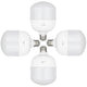 4x Maclean LED lamp, E27, 28W, 220-240V AC, koud wit, 6500K, 2940lm, MCE302 CW