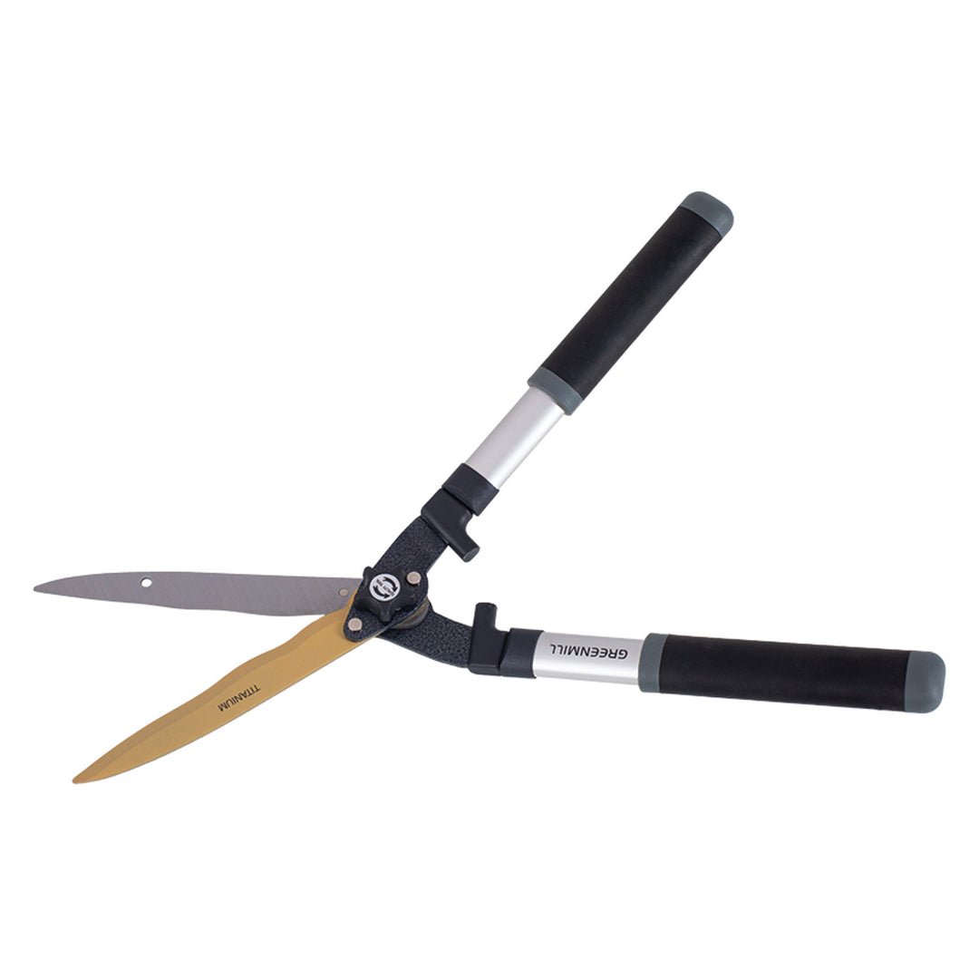 Greenmill heggenschaar, gegolfd blad, gehard staal, 23 cm, UP0085T