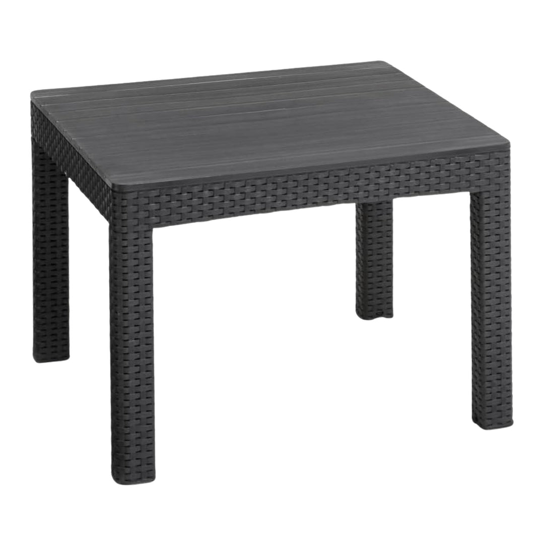 Keter Orlando Kleine tafel Tuin tafel 59 x 59 x 43 cm Vierkant Grafiet