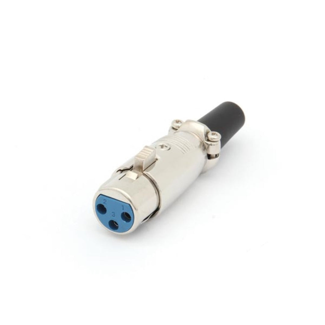 3P XLR audio chassisdeel vernikkeld kort Velleman CA092
