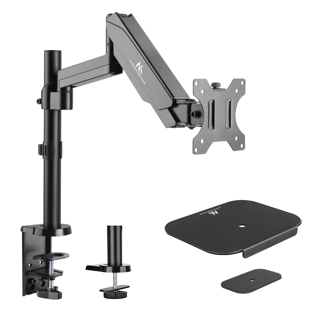 Maclean - Monitorsteun, dubbele arm, met gasveer, 17"-32", 8 kg, MC-775 + MC-929