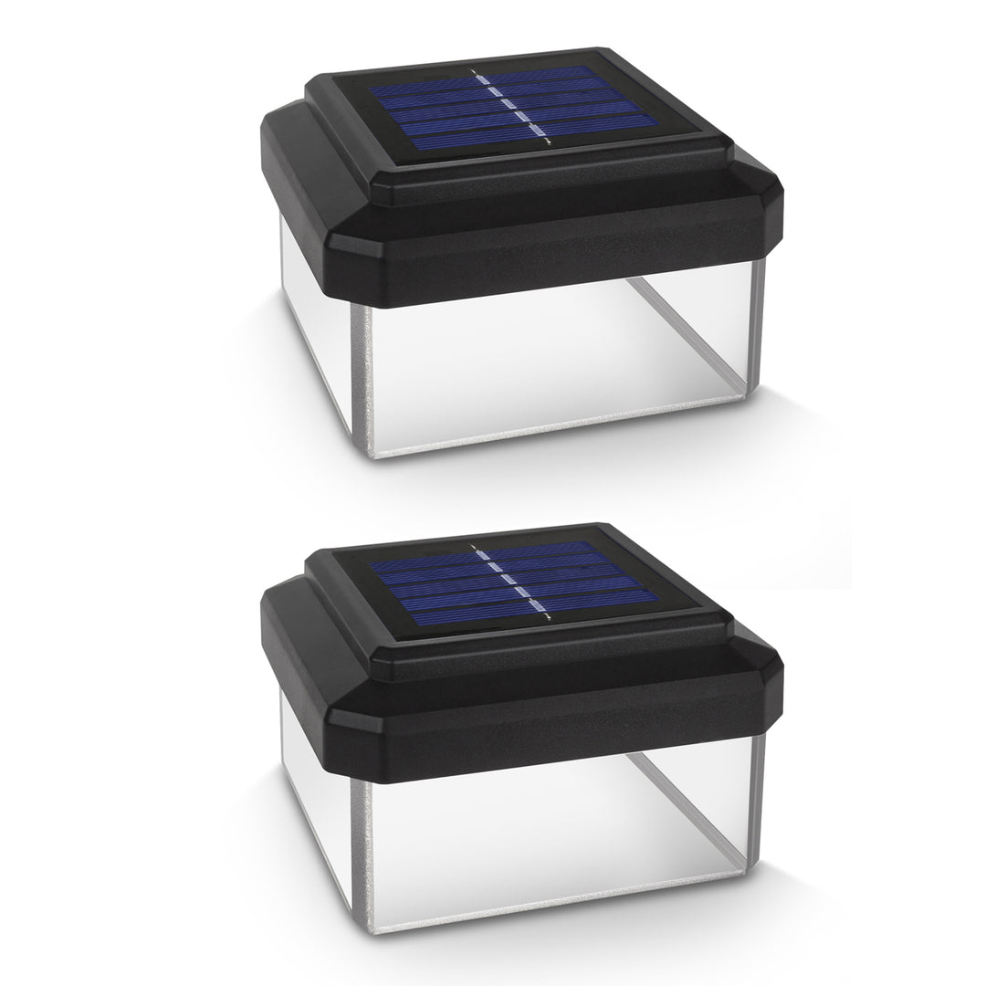 GreenBlue - Set van 2 stuks - LED solarlamp - tuinlamp - op zonne-energie - 100x100mm - paalverlichting