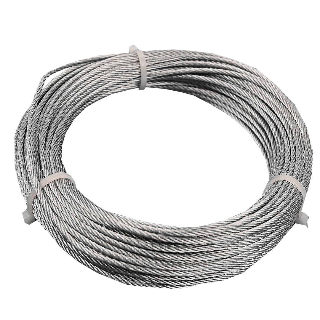 Staalkabel - gegalvaniseerd - 2 mm/20 m- 6X7+FC - 3 rollen