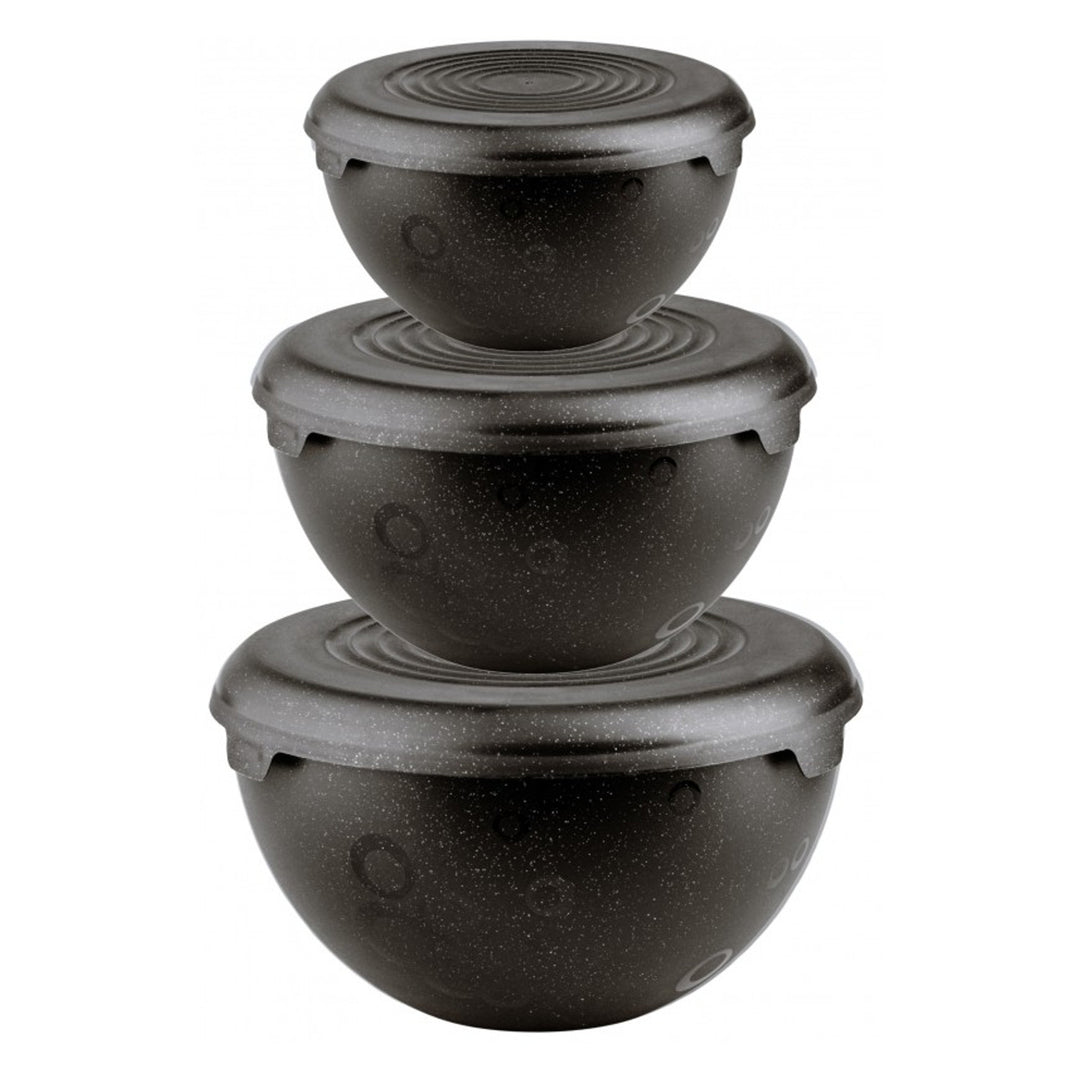 Practic kommenset, kunststof, 1,5l 3l 6l, zwart, 10031298