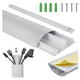 Maclean - Kabelgot - Kabelbeschermer - Kabelhoes - Aluminium kabelafdekstrip - 62x20x750mm, zilver, MC-814 S