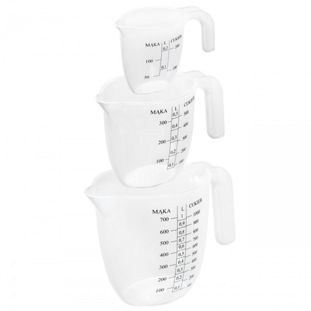 Practic keuken maatbekerset, 3 stuks, gegradueerd, 56120719