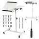 Verrijdbaar bureau/laptopstatief Maclean, wit, in hoogte verstelbaar 59-89cm, max. 30kg , MC-121 W