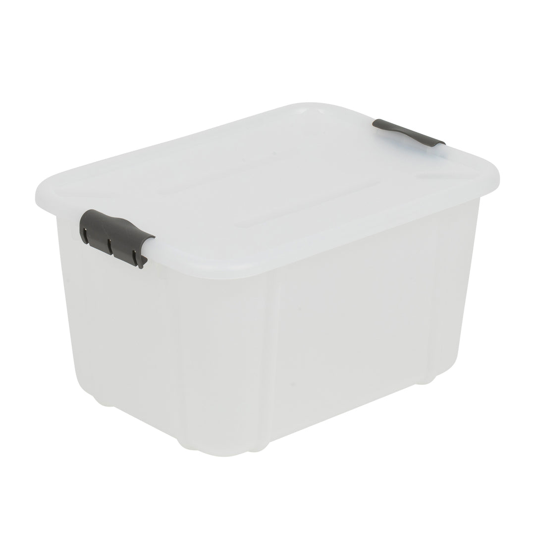BranQ Velur 16L opslagcontainer met deksel transparant