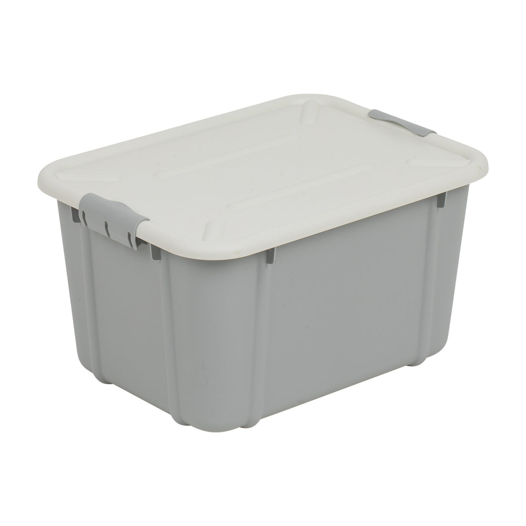 BranQ Velur 16L opslagcontainer met deksel lichtgrijs