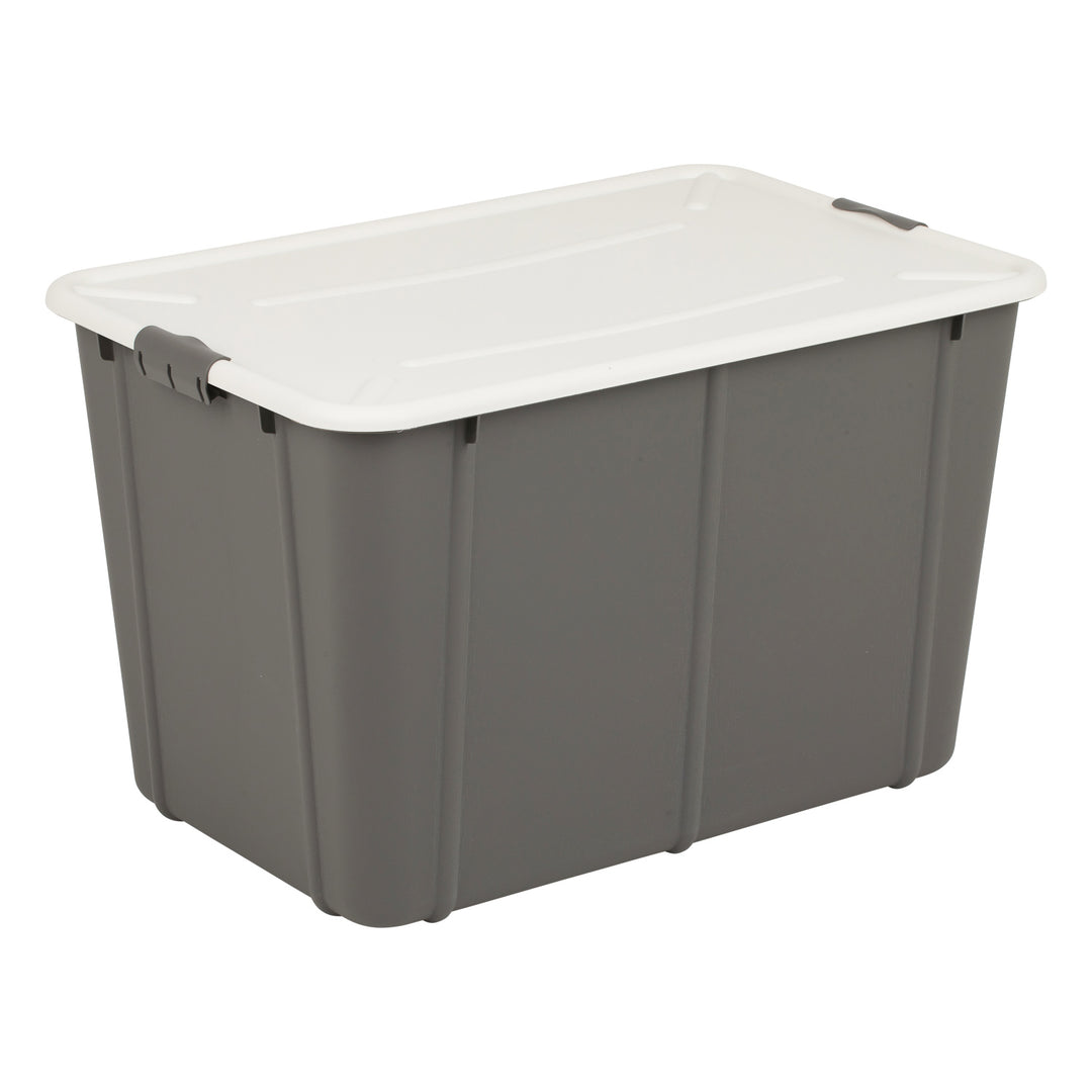 BranQ Velur 60L opslagcontainer met deksel donkergrijs