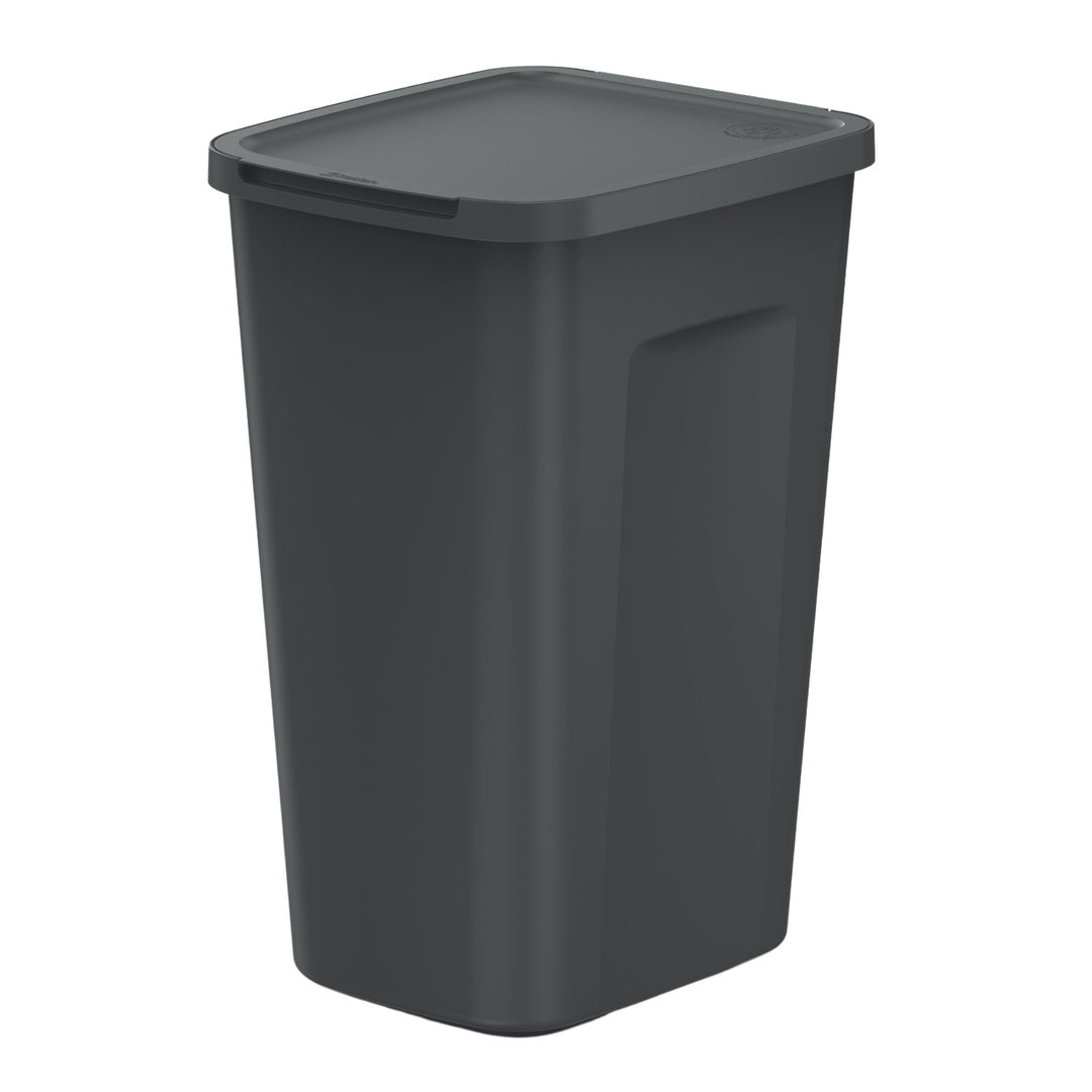 Afvalemmer Keden, inhoud 50 liter, zwart, COMPACTA Q PLUS