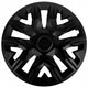 NRM De Beste 16'' universele wieldoppen matzwart 4 stuks