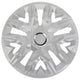 Universele wieldoppen 15'' NRM Perfecto zilver gelakt 4 stuks