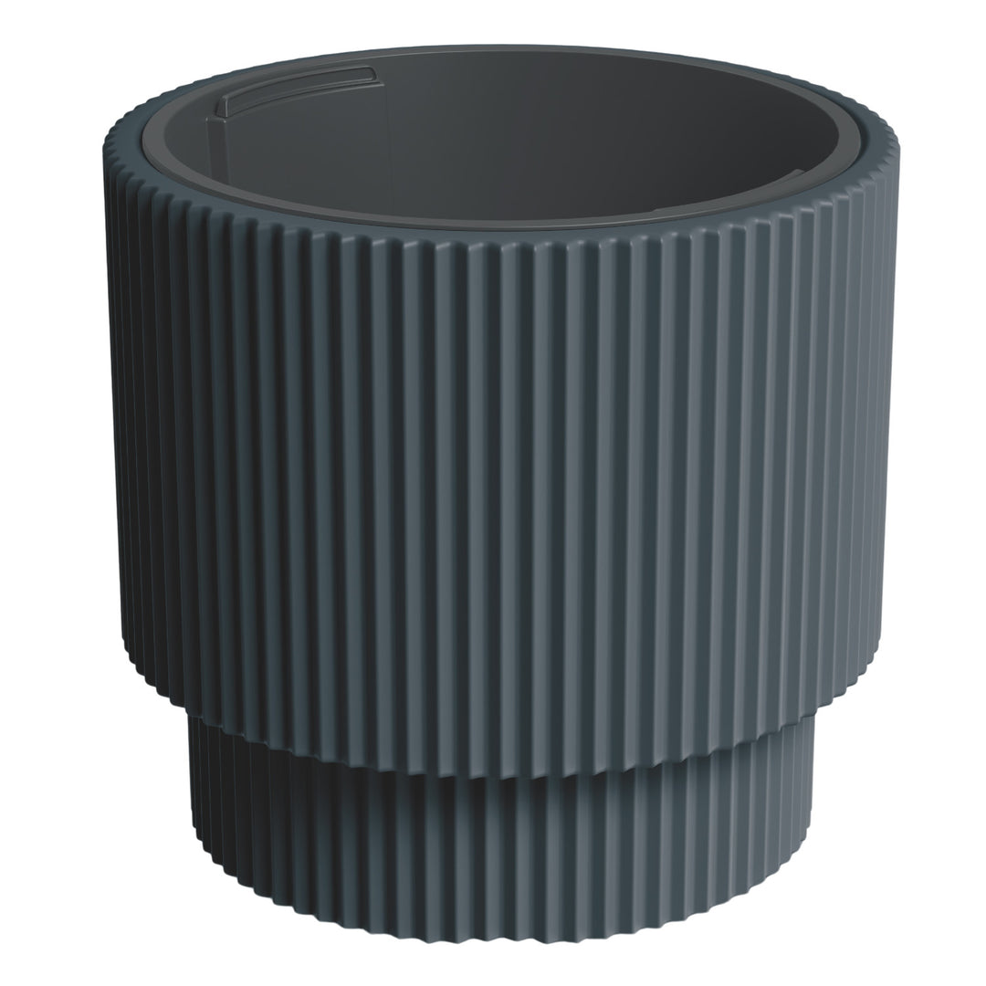 Prosperplast bloempot, met inzet, hoogte 37.5cm, antraciet, Milly