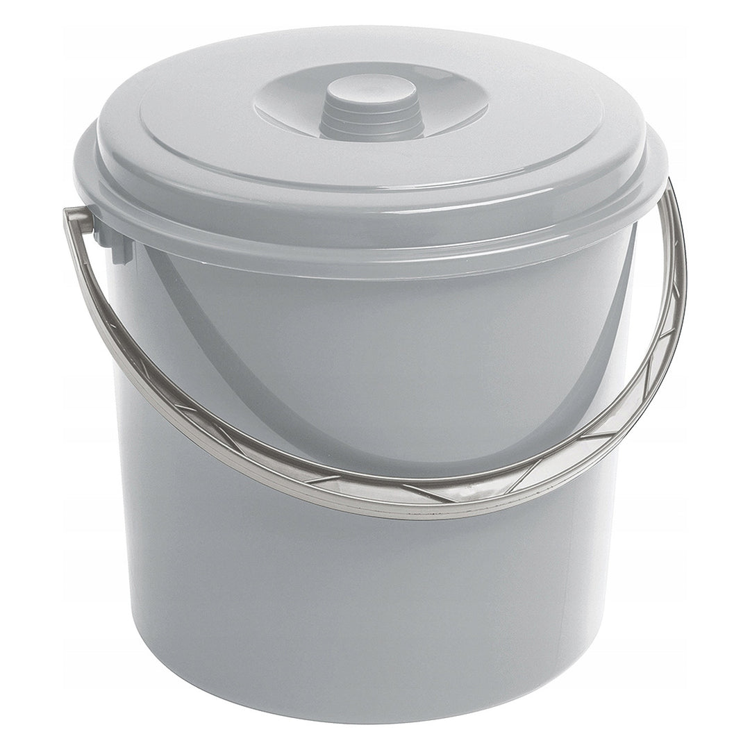 Curver emmer, met deksel, comfortabele handgreep, 12L, grijs, 241750