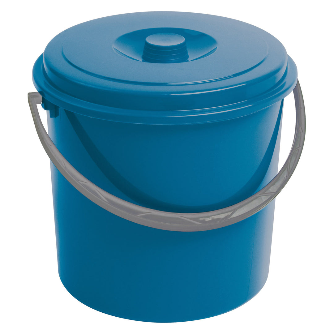 Curver emmer, met deksel, comfortabele handgreep, 10L, blauw, 235232