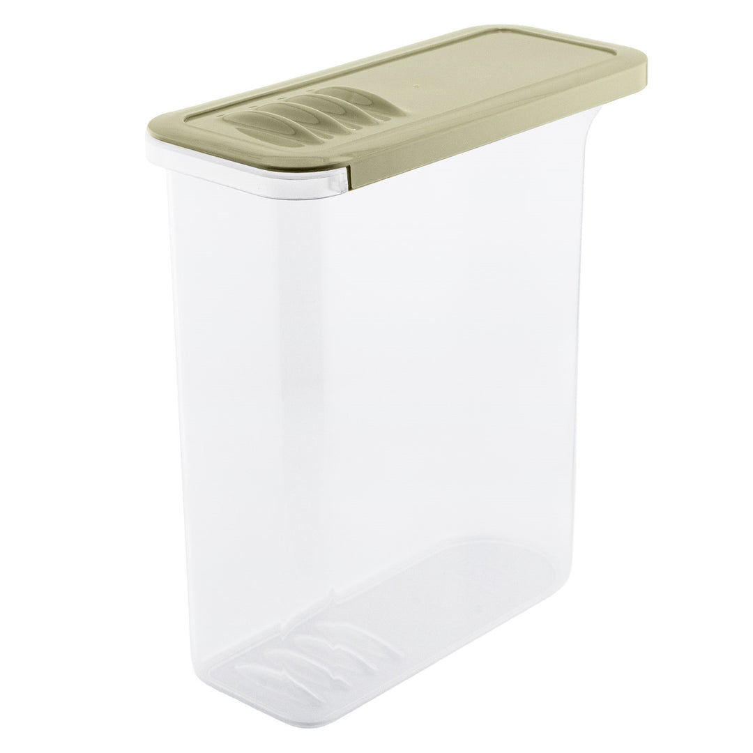 BranQ voedselcontainer, 2,5l, transparant, olijfgroen deksel, Shark