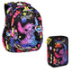 Schoolrugzak 19 L Coolpack Jerry DISNEY STITCH zwart + CoolPack potloodetui met drie vakken en accessoires JUMPER 3 STITCH