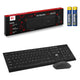 Draadloos toetsenbord + muis COMBO NanoRS, RS580 + 2x AAA alkalinebatterij Varta Industrial