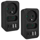 Maclean contactdoos x2 + 4xUSB, splitter met 2 contactdozen, 2xUSB A, 2xUSB C PD 20W, 1x16A + 1x6A, MCE249 F/B, 2 stuks