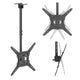 Plafondbeugel / -hanger voor tv's van Maclean, max. draagvermogen 35 kg, 23-55", max. VESA 400x400, MC-174