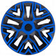 Universele wieldoppen 16'' NRM The Best Bicolor blauw-zwart 4 stuks
