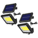 Solar LED-schijnwerper met bewegingssensor Maclean, IP44, 5W, 400lm, 6000K, lithiumbatterij 1300 mAh, 5,5V DC MCE438, 2 stuks