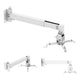 Wandbeugel/wandhouder voor Maclean-projector, wit, tot 20 kg, MC-205 W