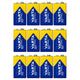 12x batterij R9V R-9 6LR61 9V R-9 alkaline Varta Industrial Pro