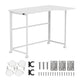 Opvouwbaar bureau Maclean, wit, verplaatsbaar, 100 x 65 cm, max. 50 kg, hoekmodel, L-vorm, MC-1250 L/W