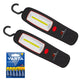 2x Maclean COB LED-werkplaatslamp, magneet, haak, MCE03 + 6x R-06 R06 AA LR06 1,5 V VARTA Longlife Power-batterijen