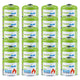 24 stuks GreenBlue-gaspatronen van 500 g. Certificaat: Pi 0437, conform EN 417, butaan-propaan, temperatuurbereik -10 °C tot +40 °C, schroefdraadventiel 7/16'' GB499