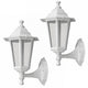 Rabalux wandlamp, voor buiten, IP43, E27, max. 60 W, wit, Velence, 2 stuks