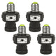 Maclean E27-lamphouder, 100 W, met schemersensor en timer, MCE21B, 4 stuks