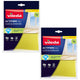 Vileda Actifibre Pro-doekje voor glas en ramen, machinewasbaar, PVA-coating, zonder strepen en druppels, reinigt met alleen water, 183298, 2 stuks