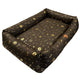 Hondenmand, 100x75, waterdicht, gouden botjes, uit elkaar te halen, Dogs4life