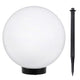 Solar LED tuinlamp Grote bol GB166 25x25x58cm, wit