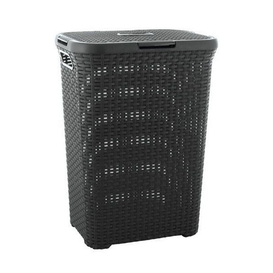 Curver wasmand, opengewerkt ontwerp, 40L, donkergrijs, Natural Style