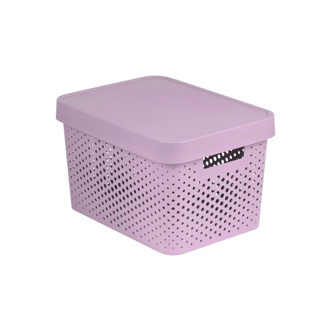 Curver Opengewerkte bak Multifunctioneel Met deksel Roze 17l Infinity