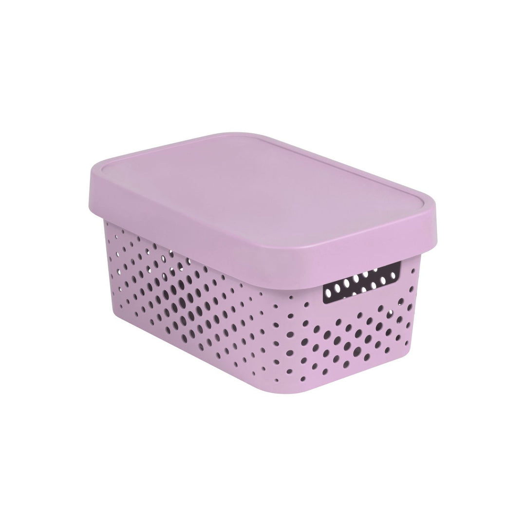 Opengewerkte container met Infinity-deksel 4.5L roze